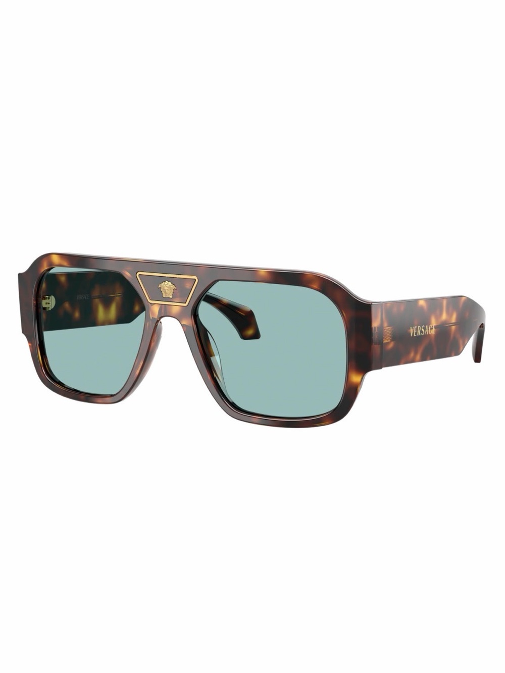 New Versace VE4508U 553780 Sunglasses with Teal Lenses Authentic